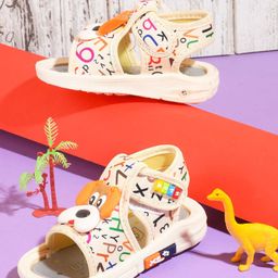 Kats Infant Printed First Walking Musical Sports Sandals-image-77
