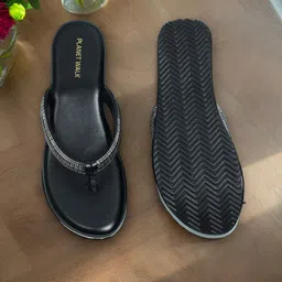 PLANET WALK Embellished Party Flatform Sandals-16