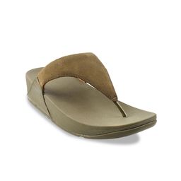 fitflop Women Green Suede Flatform Sandals-8