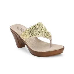 GARDIN Embellished Open Toe Platform Heels-22