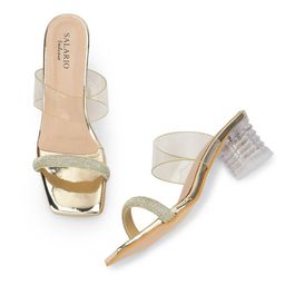 SALARIO Women PU Party Block Heels-picture-18