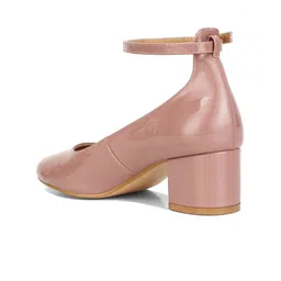 RAG & CO Round Toe Ankle Looped Block Heel Pumps image 5