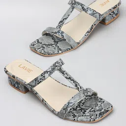 Lavie Printed Open Toe Block Heels image 2
