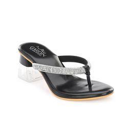 GARDIN Embellished Open Toe Block Heels image 3