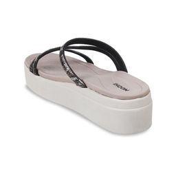 Mochi Textured Open Toe Flatform Heels image 2