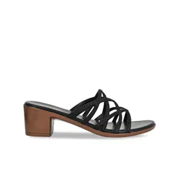 Rocia Open Toe Textured Block Heels image 4