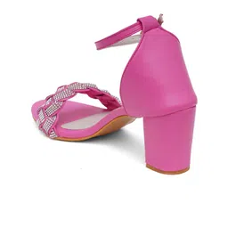 FABBHUE Embellished Block Heels image 4
