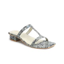 Lavie Printed Open Toe Block Heels image 4