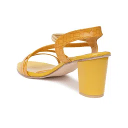 GLAMZKART Block Open Toe Heels image 3