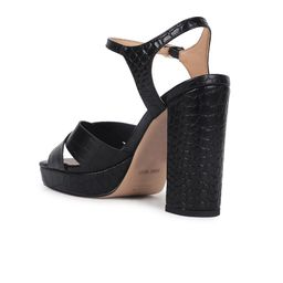 Nine West Textured Open Toe Block Heels image 3