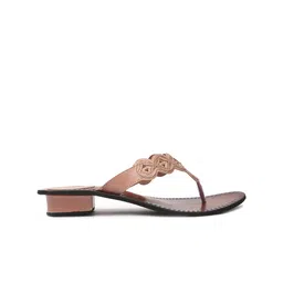 Picktoes Embellished Open Toe Block Heels image 5