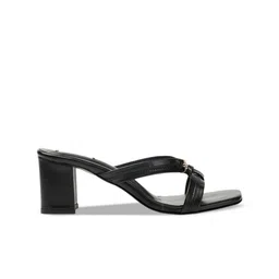 ELLE Embellished Open Toe Block Heels image 5