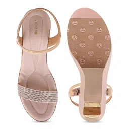 Mochi Open Toe Embellished Block Heels image 3