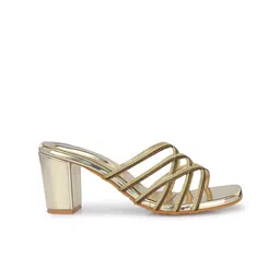 CLOG LONDON Strappy Textured Open Toe Block Heels image 2