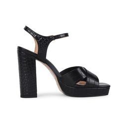 Nine West Textured Open Toe Block Heels image 4