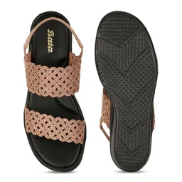 Bata MACMILLAN Embellished Wedges With Backstrap & Laser Cuts image 5