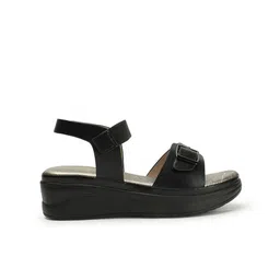 ICONICS Open Toe Platform Heels With Buckle image 2
