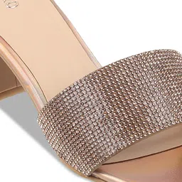 Metro Embellished Open Toe Block Heels image 2