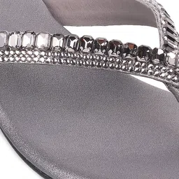 Metro Open Toe Embellished Block Heels image 5