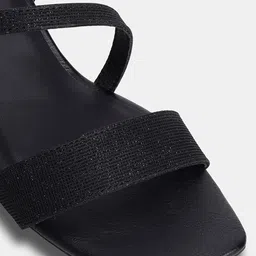 T.ELEVEN Textured Open Toe Backstraps Block Heels image 2