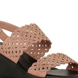 Bata MACMILLAN Embellished Wedges With Backstrap & Laser Cuts image 4