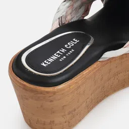 Kenneth Cole Printed Open Toe Wedge Heels image 5
