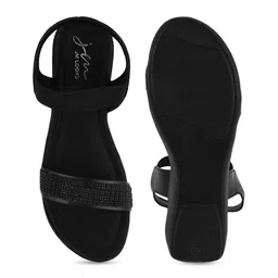 JM Looks Embellished Open Toe Wedges With Backstrap image 5