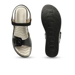 ICONICS Open Toe Platform Heels With Buckle image 5