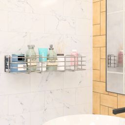 Multi-use Rack, Bathroom Shelf, Kitchen Shelf, Bathroom Stand (18X5 Inch,Pack-1) Stainless Steel Wall Shelf-image-21