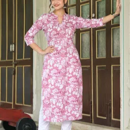 Women Printed Viscose Rayon Straight Kurta-image-27