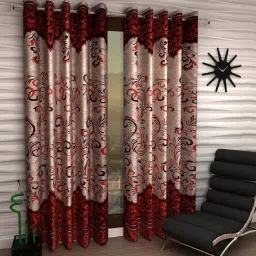 153 cm (5 ft) Polyester Semi Transparent Window Curtain (Pack Of 2)-27