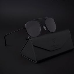 Voyage Full Rim Round Sunglasses with Polarised and UV Protected Lens 1080MG4145-48