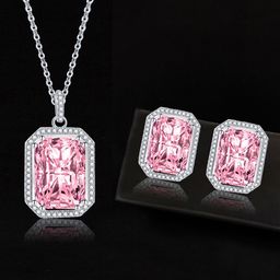 Designs & You Silver-Plated Cubic Zirconia Studded Pendant Jewellery Set-image-48