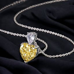 Designs & You Silver-Plated CZ Stone Studded Heart Shape Pendant With Chain-image-84