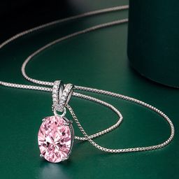 Designs & You Silver Plated Cubic Zirconia Studded Pendant with Chain-image-50