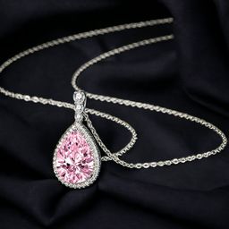 Designs & You Silver Plated & CZ Studded Pendant With Chain-35