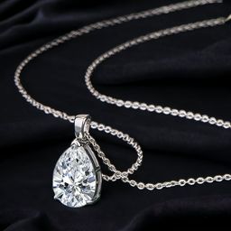 Designs & You Silver-Plated CZ Studded Pendant With Chain-1