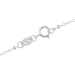 Designs & You Silver-Plated Cubic Zirconia Studded Teardrop Shaped Pendant With Chain image 4