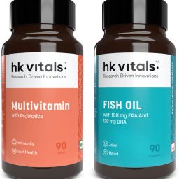 HK Vitals Multivitamin with Probiotics & Fish Oil 1000mg (180mg EPA & 120mg DHA)-1