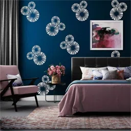 Reusable DIY Designer Attractive Circle Design Wall Stencil Painting for Home Decoration (PVC, 16-inch x 24-inch) A536 Wall Stencil Stencil-23