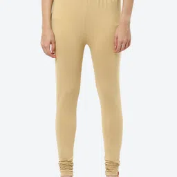 Biba Women Beige Solid Churidar Length Leggings-picture-32