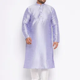 VASTRAMAY Mandarin Collar Kurta With Churidar-image-89