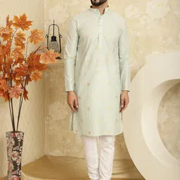 SOJANYA Printed Regular Kurta with Churidar-3
