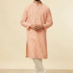 Twamev Men Printed Regular Kurta with Churidar-picture-1