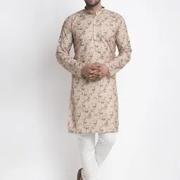 Kaifoo Men Multicoloured Angrakha Kurta with Churidar-84