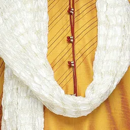 Enciger Yoke Design Regular Dupion Silk Kurta With Churidar & Dupatta image 2