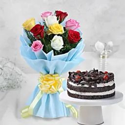 Roses and Black Forest Cake Standard-25