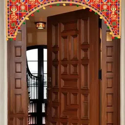 Ascension Red Traditional Art Big Door Bandarwal-picture-4