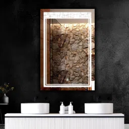 Rectangular shap LED Mirror Decorative Interior Decor wall 18 X 24 Inch Bathroom Mirror-image-24