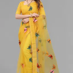 Embroidered Bollywood Net Saree-image-2